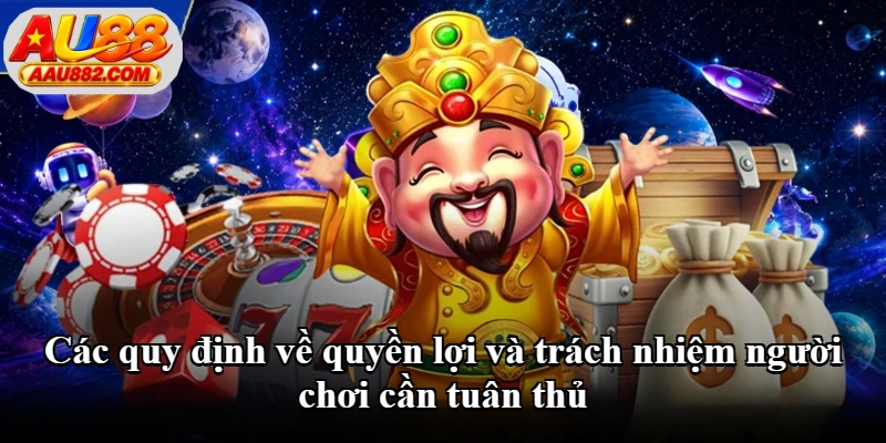 Các quy định về quyền lợi và trách nhiệm người chơi cần tuân thủ
